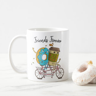 Mug Les amis de café et de beignet attaquent pour