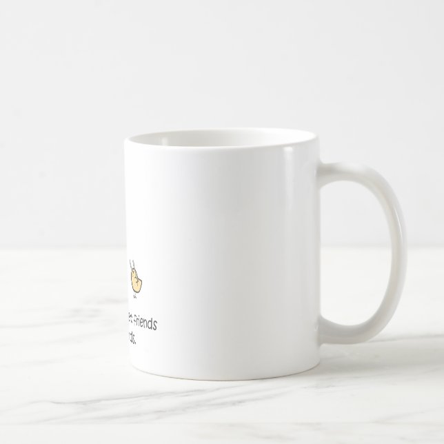 Mug Les amis ne laissent pas des amis manger des amis (Droite)