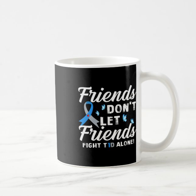 Mug Les amis ne laissent pas les amis combattre le dia (Droite)