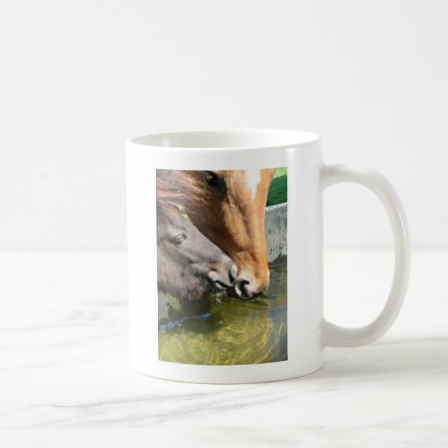Mug Les Amis Partagent Un Verre Chevaux (Droite)