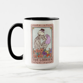 Mug Les amoureux Carte Tarot Drôle Skeleton Couple Tar