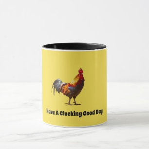 Mug Les amoureux du coq ont un clucage Bonne journée