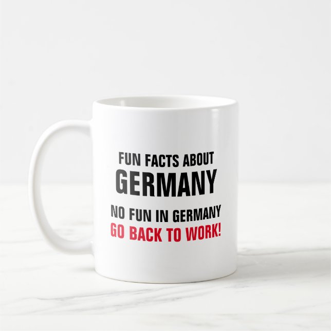 Mug Les anecdotes amusantes au sujet de l'Allemagne (Gauche)