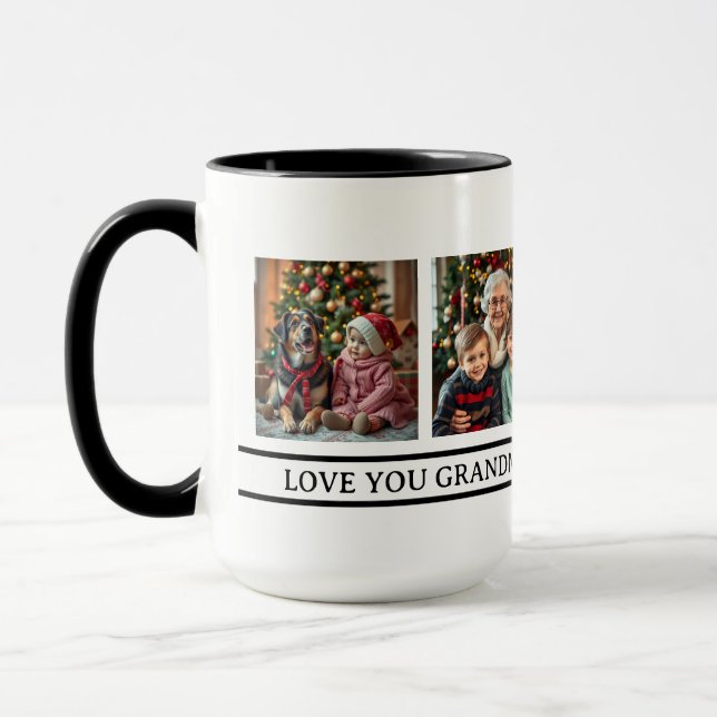 Mug Les Anges de Grand-mère | 4 modèle de photo (Gauche)