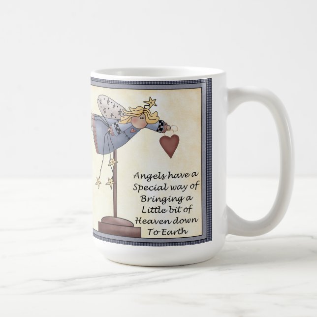 Mug Les anges ont un classique de manière 15 onces. (Droite)
