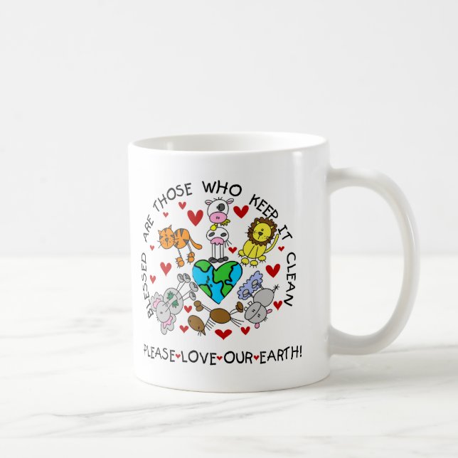 Mug Les animaux aiment notre terre (Droite)