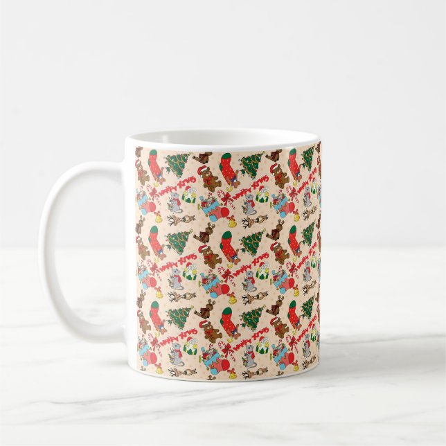 Mug Les animaux des bois Noël (Gauche)