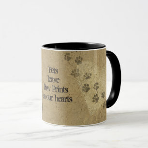 Mug Les animaux laissent des Empreintes de pattes sur 