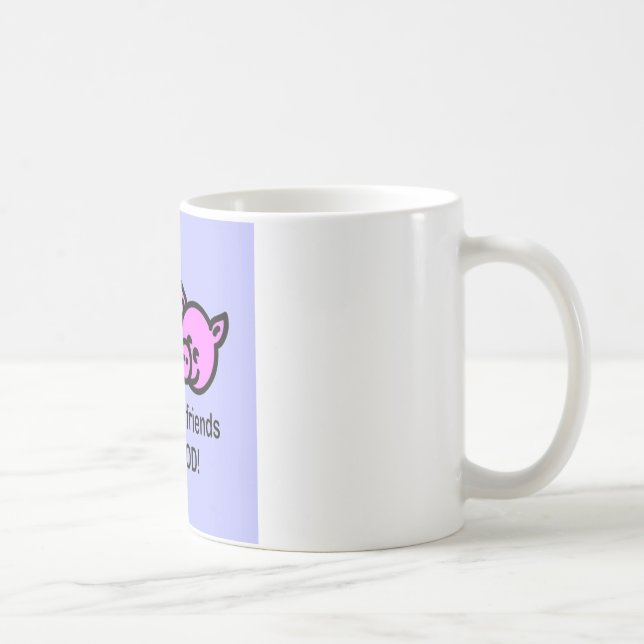 Mug Les animaux sont nourriture d'amis pas ! (Droite)
