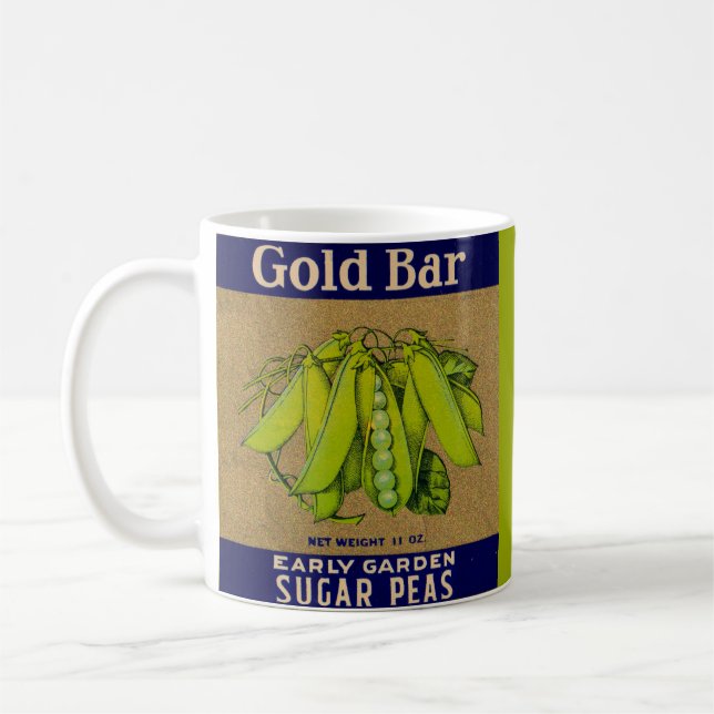 Mug Les années 1930 Gold Bar les pois à sucre peuvent  (Gauche)
