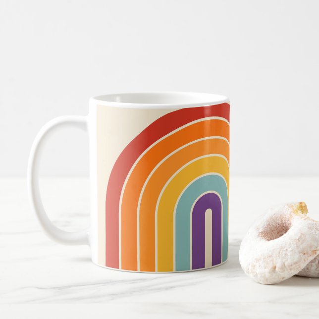 Mug les années 70 style Vintage rétro (Avec donut)