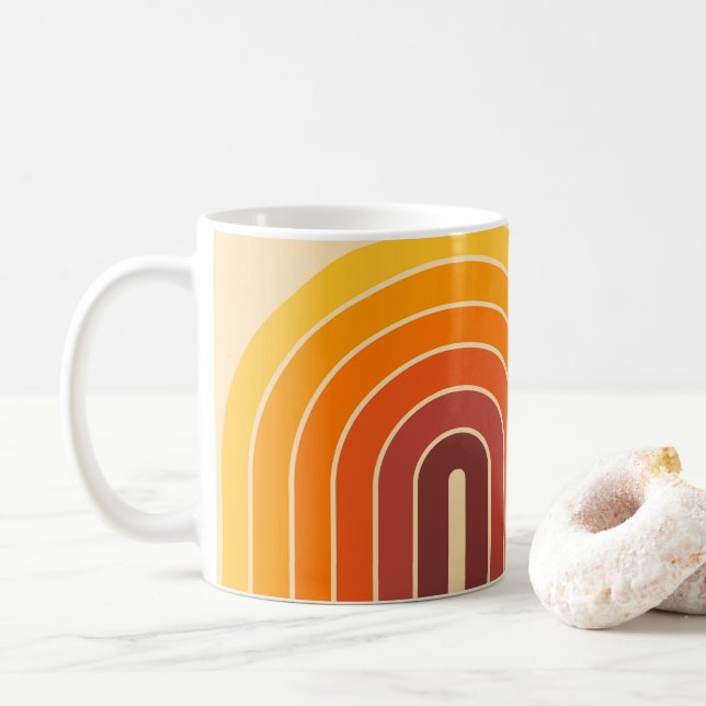 Mug les années 70 style Vintage rétro (Avec donut)