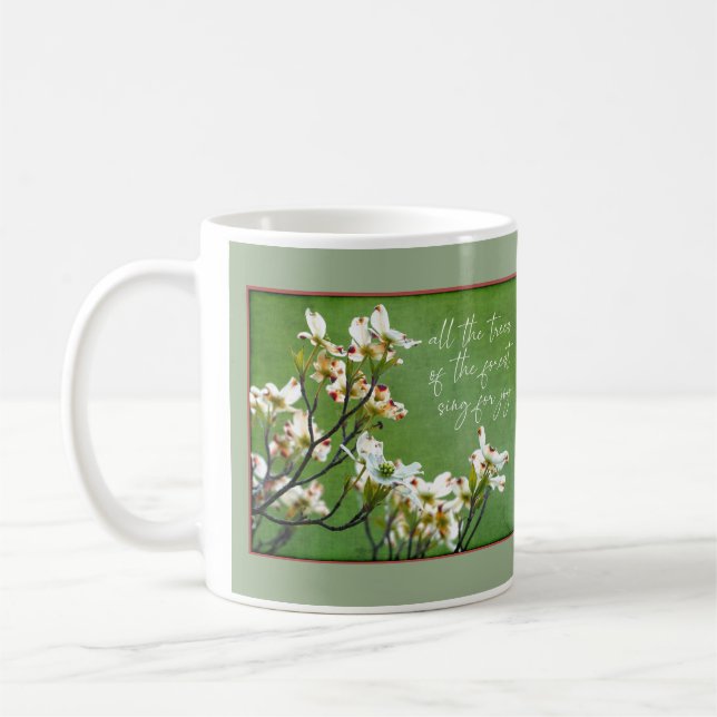 Mug Les arbres de la forêt chantent pour la joie Dogwo (Gauche)