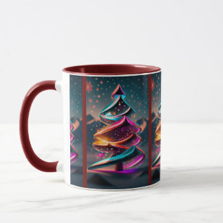 Mug Les arbres de Noël dans la neige