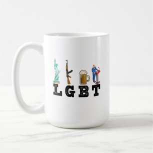 Mug Les armes LGBT de la liberté Bière Trump cadeau po