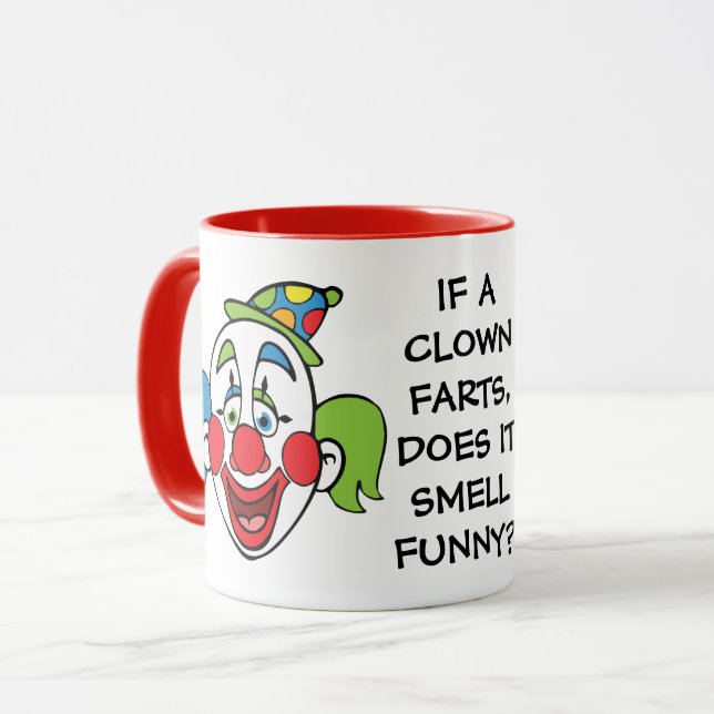 Mug Les arts clowns sentent amusant (Devant gauche)