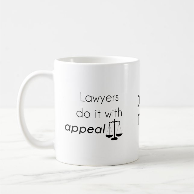 Mug Les avocats le font avec (Gauche)