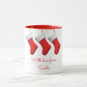 Mug Les bas de Noël avec l'amour de Père Noël