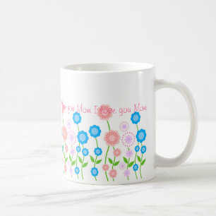 Mug Les belles fleurs attaquent, je t'aime maman…
