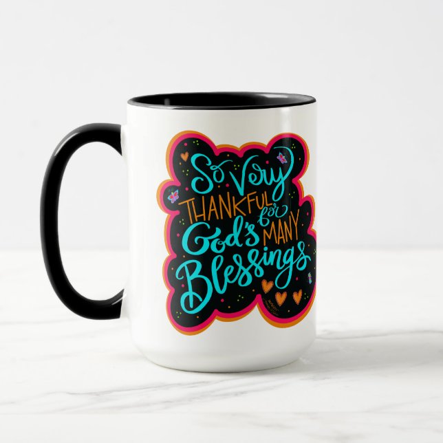 Mug Les Bénédictions de Dieu religieux Citation Inspir (Gauche)