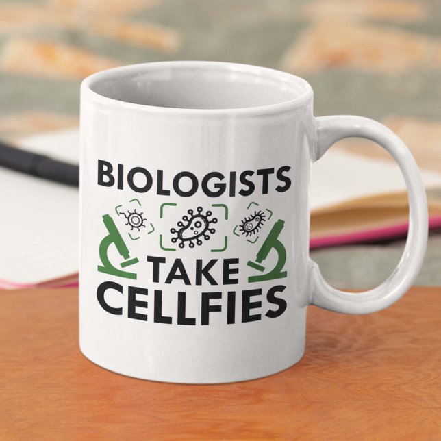 Mug Les biologistes prennent des cellules (Créateur téléchargé)