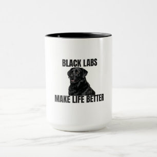 Mug Les Black Labs rendent la vie meilleure – Black La