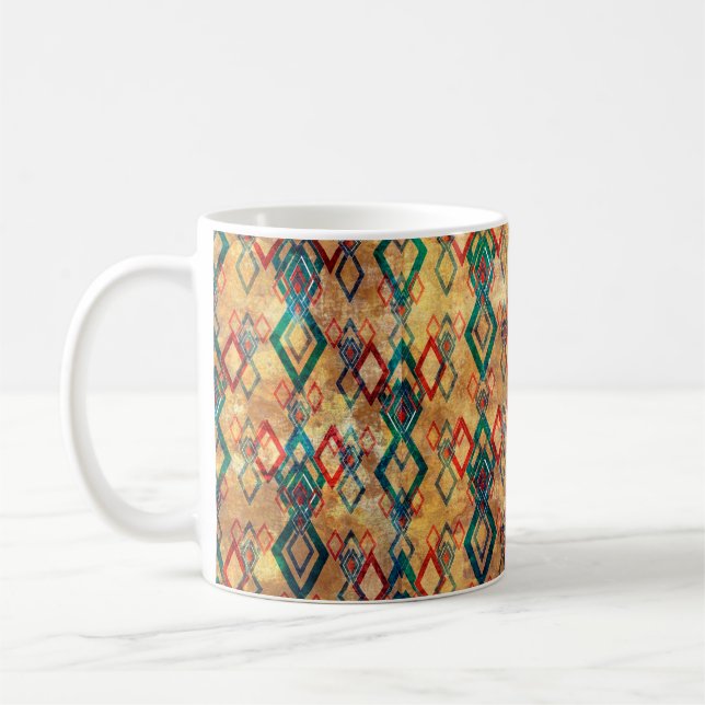 Mug Les boho ethniques grondent le vieux motif. Impres (Gauche)