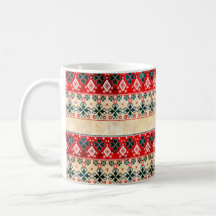 Mug Les boho ethniques grondent le vieux motif. Impres