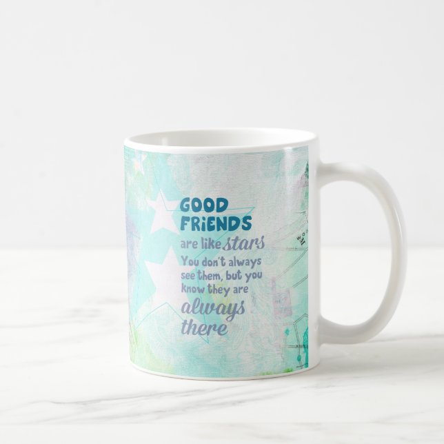 Mug Les bons amis sont comme des étoiles (Droite)