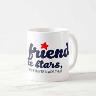 Mug Les bons amis sont comme les étoiles
