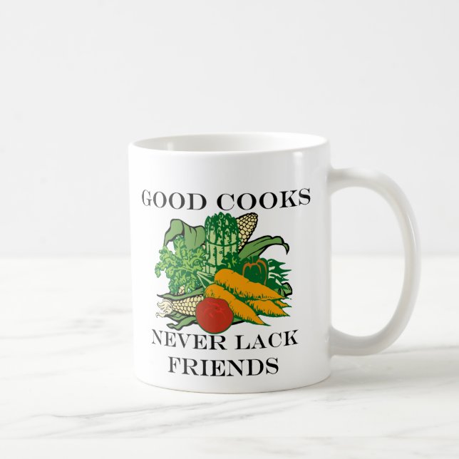 Mug Les bons cuisiniers ne manquent jamais d'amis (Droite)