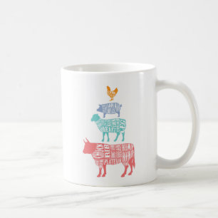 Mug Les bouchers diagram la ferme du poulet   de