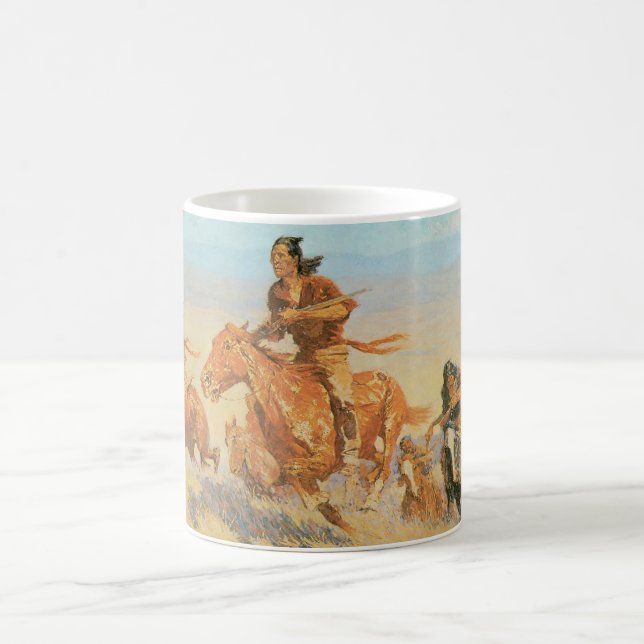 Mug Les Buffalo Runners, Big Horn Basin par Remington (Centre)