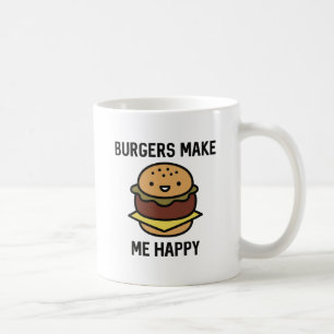 Mug Les burgers me rendent heureux