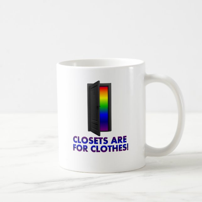 Mug Les cabinets sont pour des vêtements (Droite)