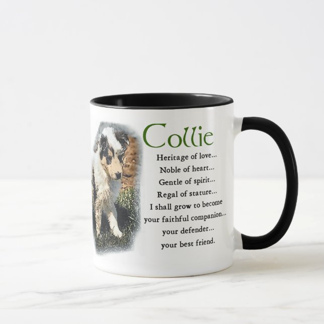 Mug Les cadeaux de Blue Merle Collie (Droite)