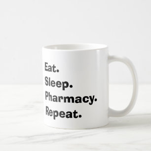 Mug Les cadeaux drôles de pharmacien "mangent,