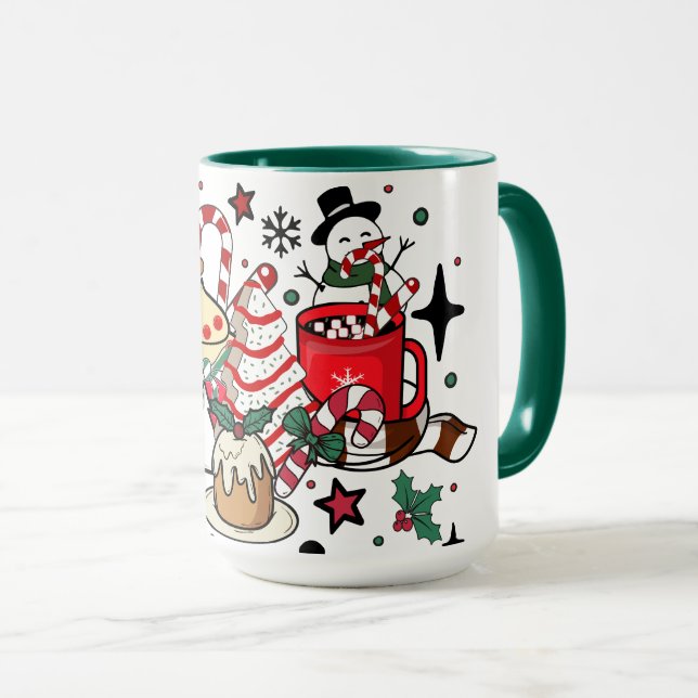 Mug Les calories de Noël ne comptent pas (Devant droit)