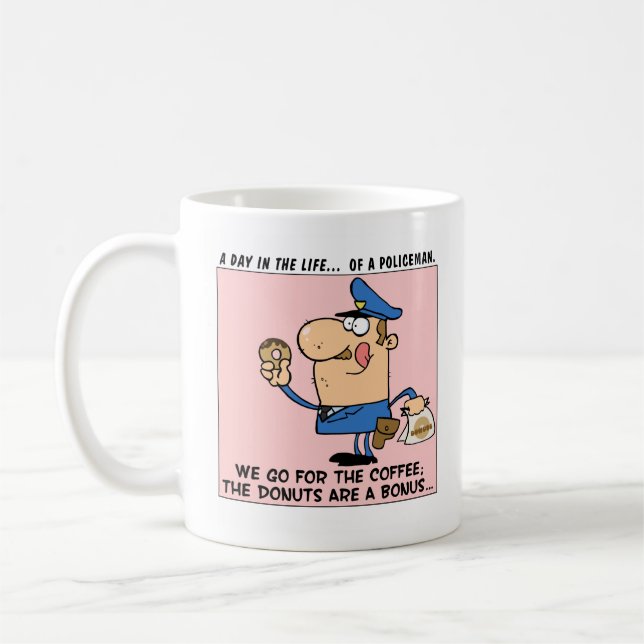 Mug Les cannettes de fil de raison vont aux magasins (Gauche)