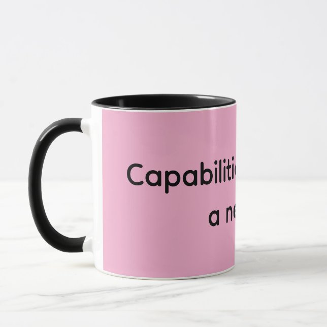 Mug Les capacités représentent une nouvelle ère (Gauche)