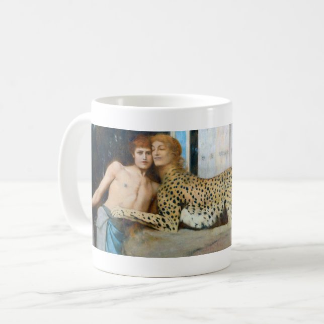 Mug Les Caresses, Fernand Khnopff (Devant gauche)
