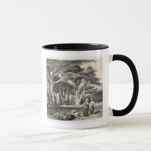 Mug Les cèdres du Liban, gravés par Freeman (sépia