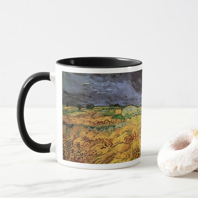 Mug Les champs par Vincent van Gogh (Avec donut)