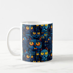 Mug Les Chats Dans La Nuit Art Whimsical