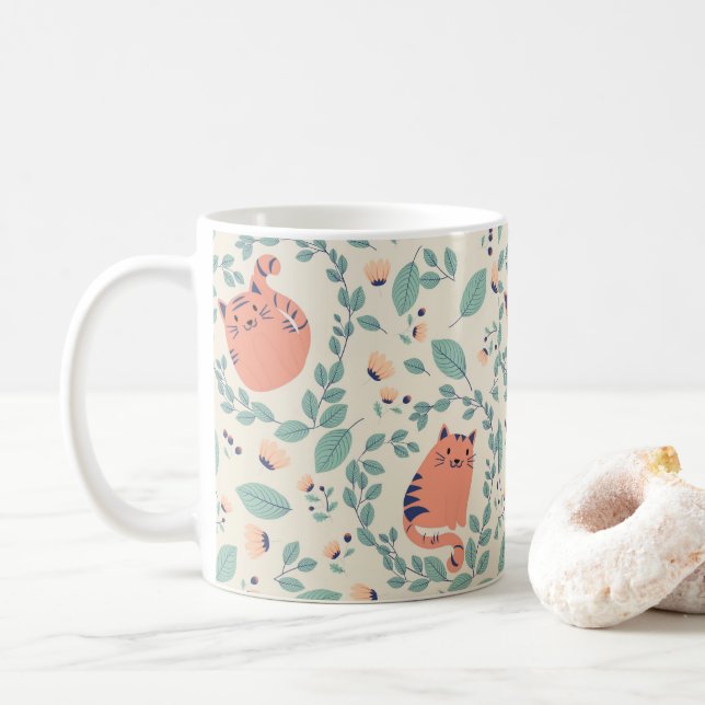 Mug Les chats dans le jardin (Avec donut)