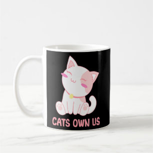 Mug Les chats nous possèdent un Amoureux des chats amu