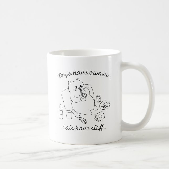 Mug Les chats ont du personnel (Droite)