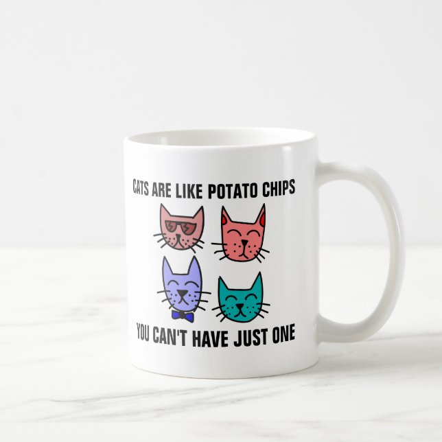 MUG LES CHATS SONT COMME DES CHAUSSURES DE POMME DE TE (Droite)