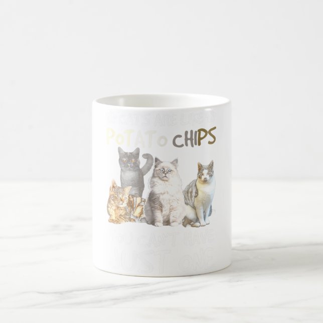 Mug Les Chats Sont Comme Des Chips De Pomme De Terre (Centre)