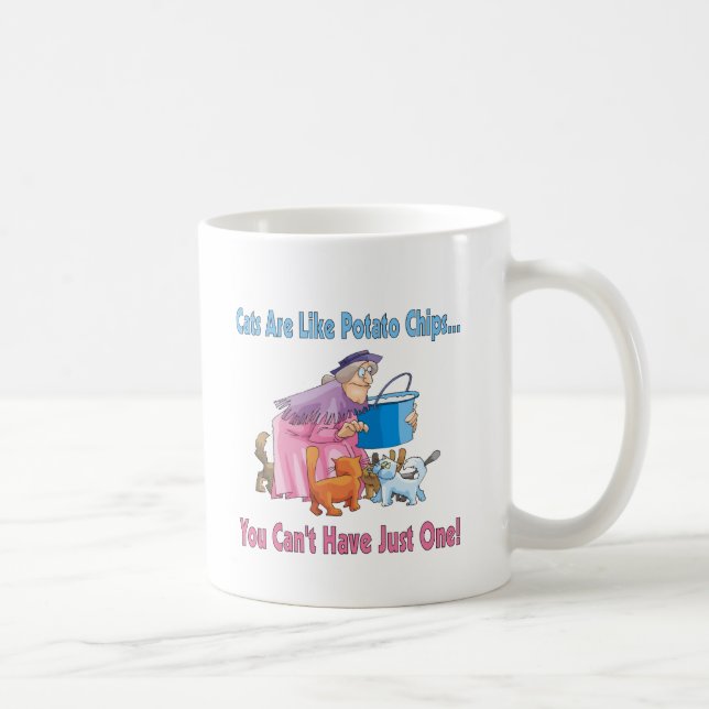 Mug Les chats sont comme des pommes chips (Droite)
